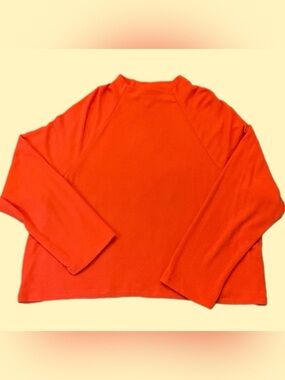 Orange Oversized Sweater, Dolman Sleeves, Women’s Large, Lightweight, H&M 🍊